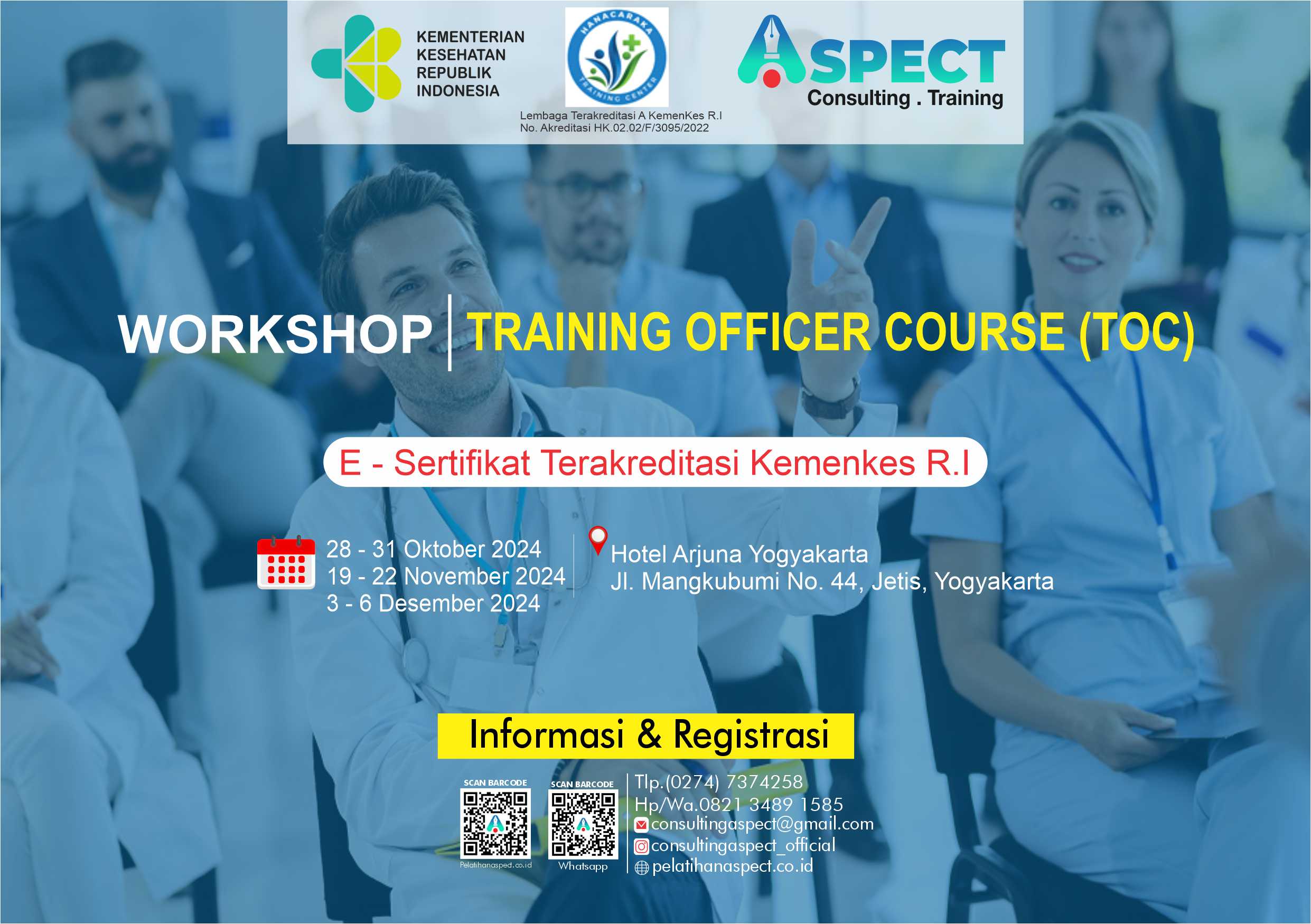 Pelatihan TOC - Sertifikat Terakreditasi Kementerian Kesehatan R.I