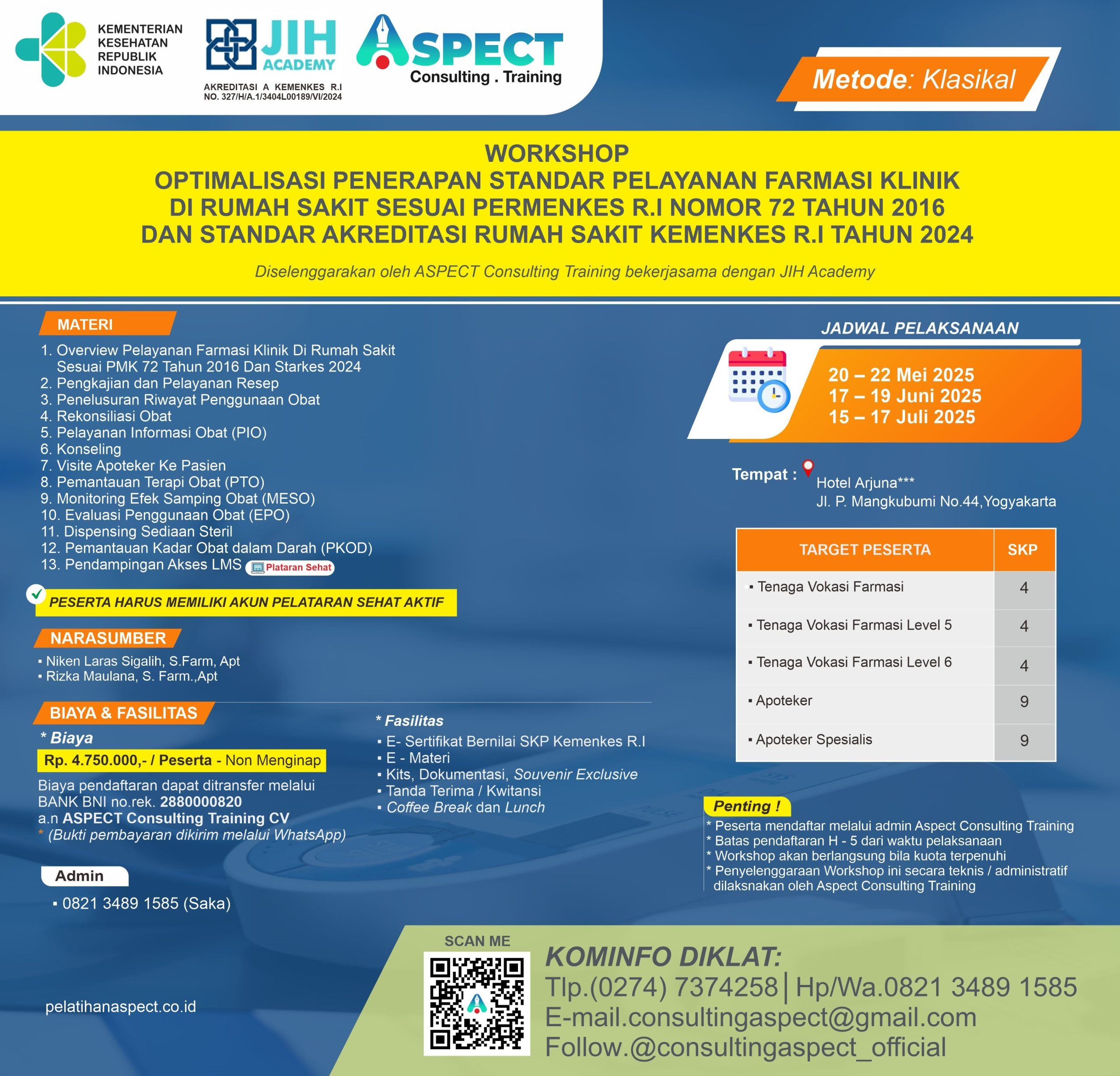 Workshop Standar Pelayanan Farmasi Klinik Di Rumah Sakit