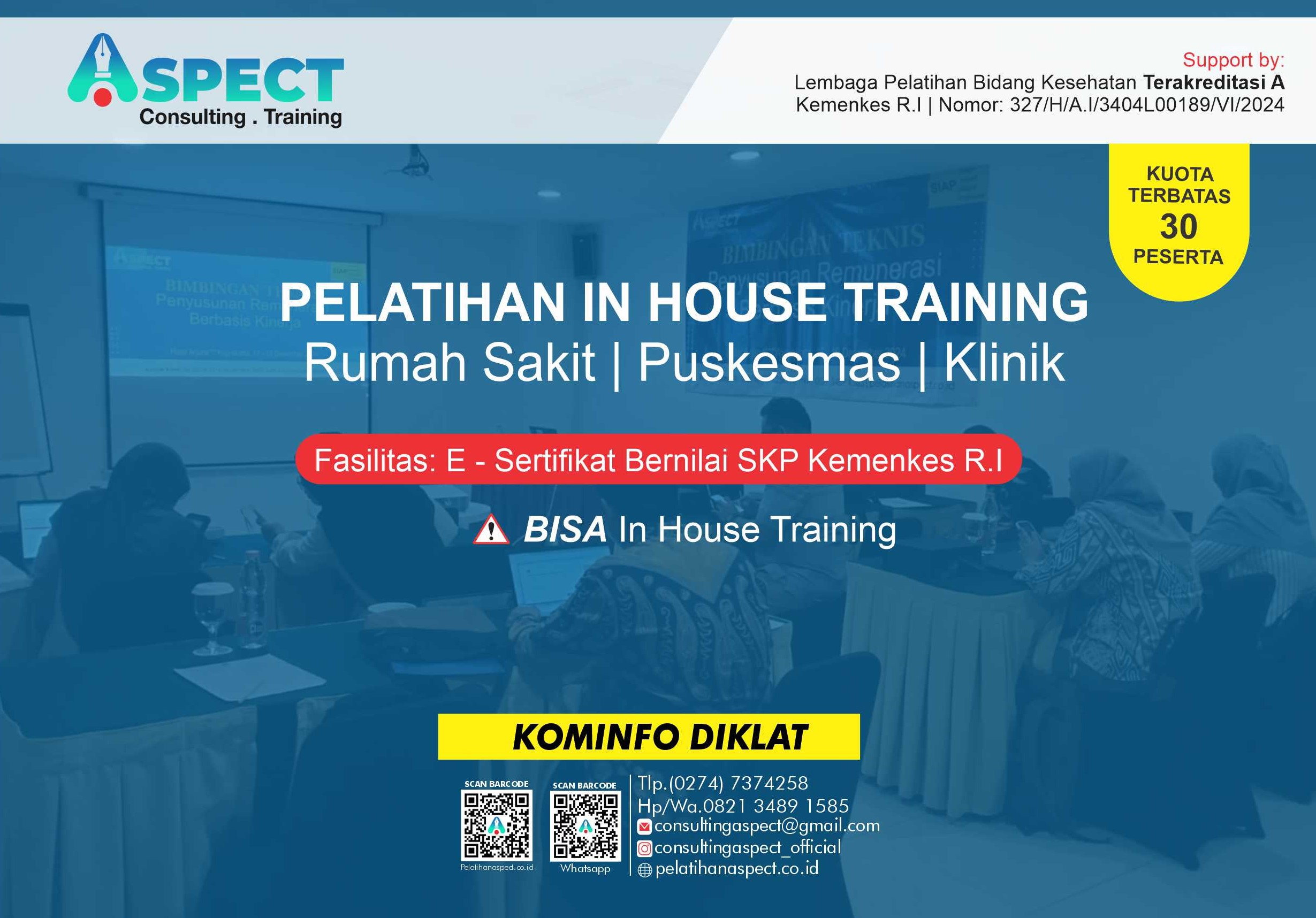 In House Training Pelatihan Kesehatan | RS - Puskesmas - Klinik