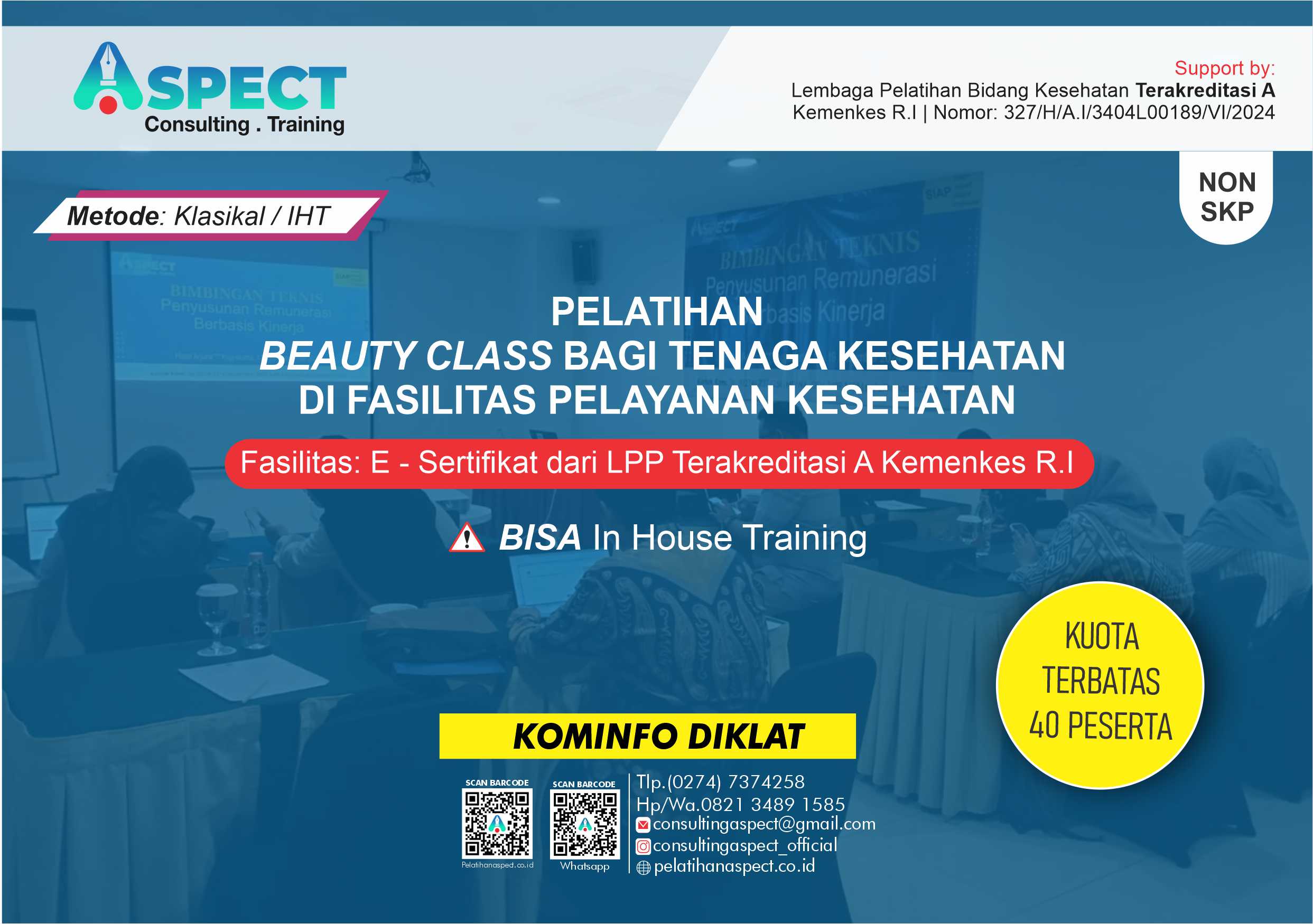 Pelatihan Beauty Class Untuk Tenaga Kesehatan di Fasyankes