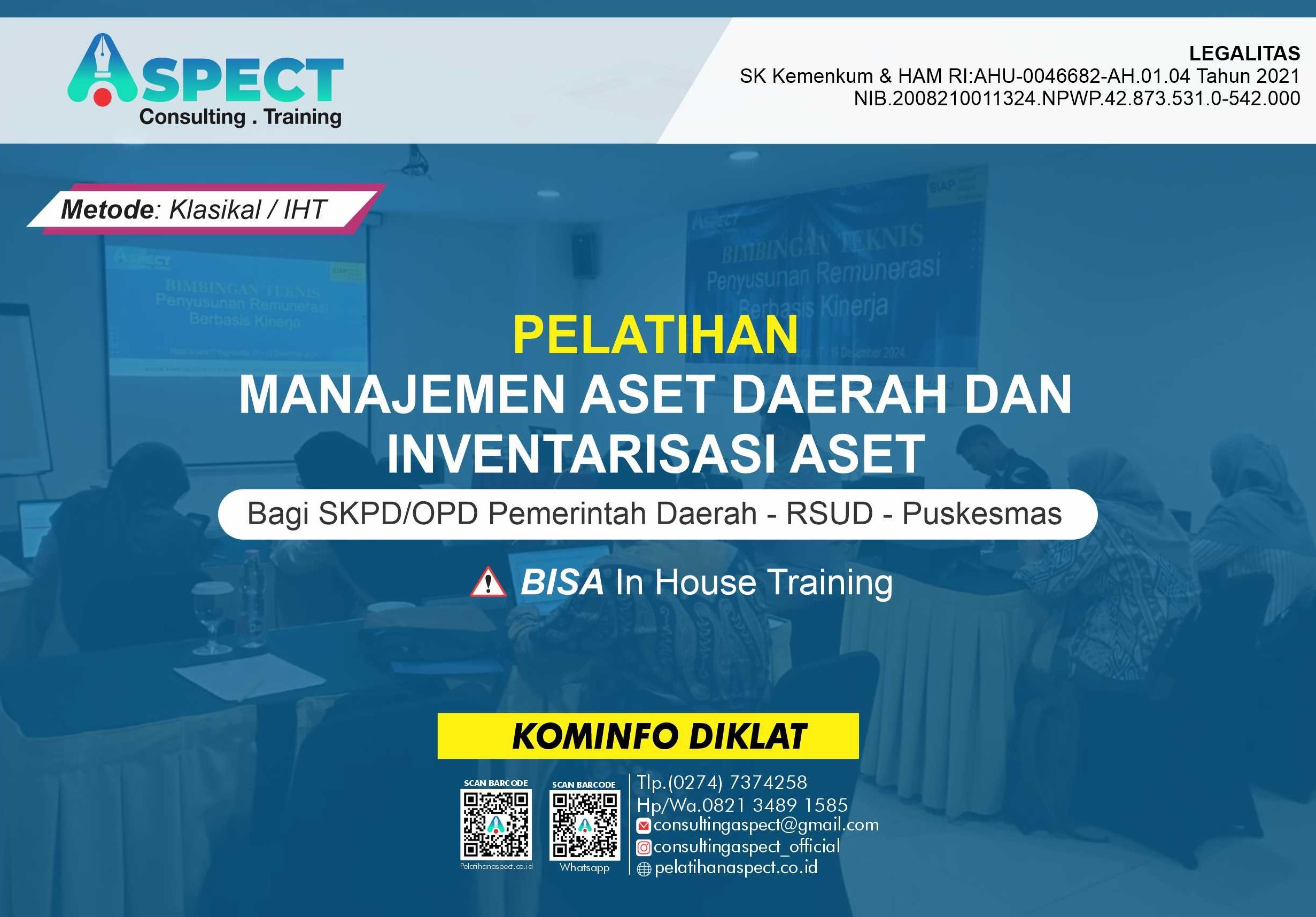 Pelatihan Manajemen Aset Daerah dan Inventarisasi Aset