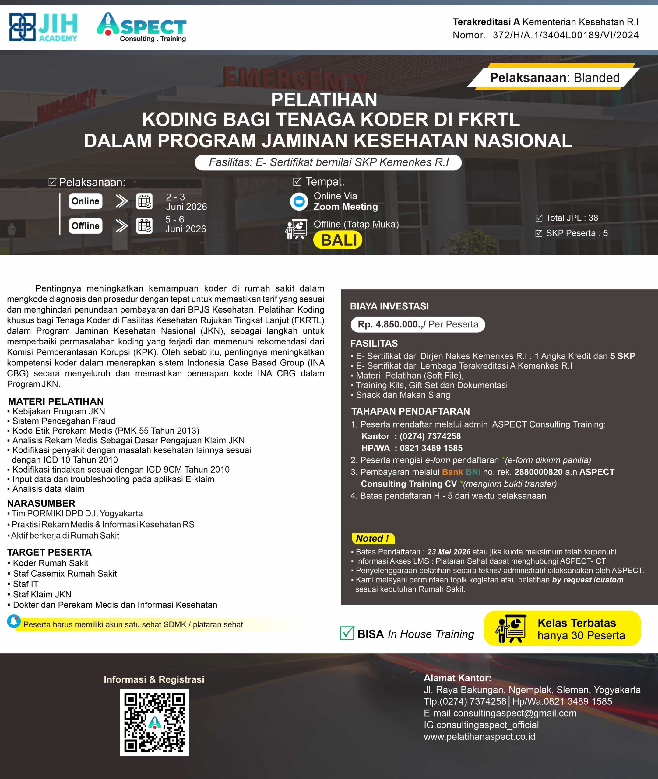 Pelatihan Koding bagi Tenaga Koder 2026