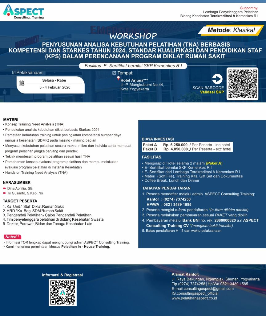 Workshop TNA Berbasis Kompetensi dan STARKES 2024