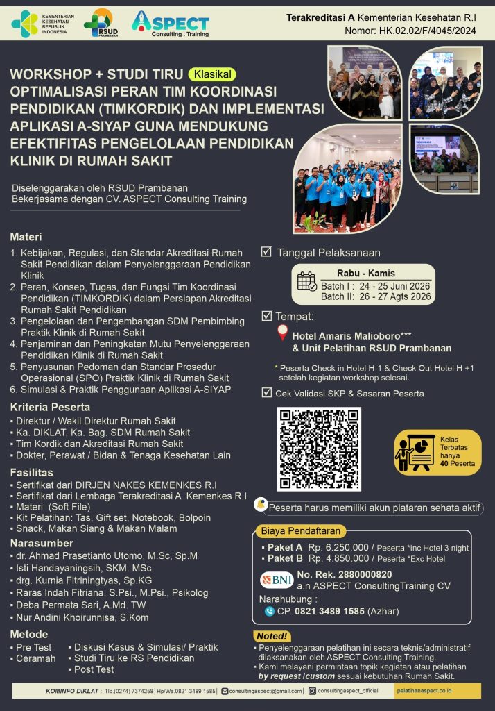 Workshop Peran Tim Koordinasi Pendidikan (TIMKODRIK)
