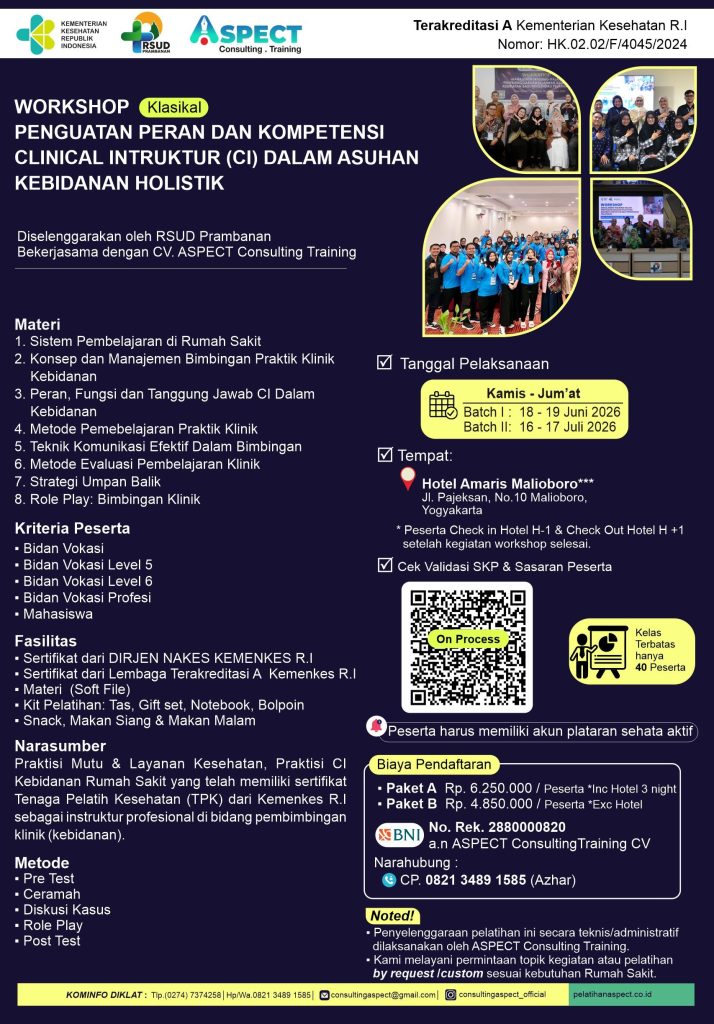 Workshop Clinical Instructure (CI) Bidan