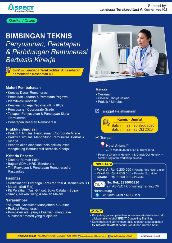 Bimbingan Teknis Remunerasi Berbasis Kinerja