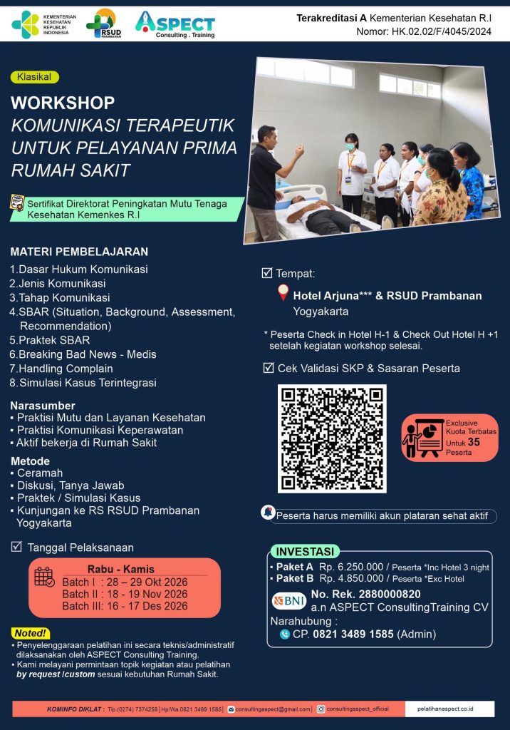 Workshop Komunikasi Terapeutik Bagi Tenaga Kesehatan